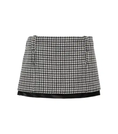 Miu Miu Houndstooth wool miniskirt | Thumbnail 1