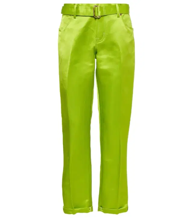 Tom Ford Cuffed silk straight pants
