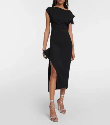 Maticevski Narrate side-slit crêpe pencil skirt | Thumbnail 5