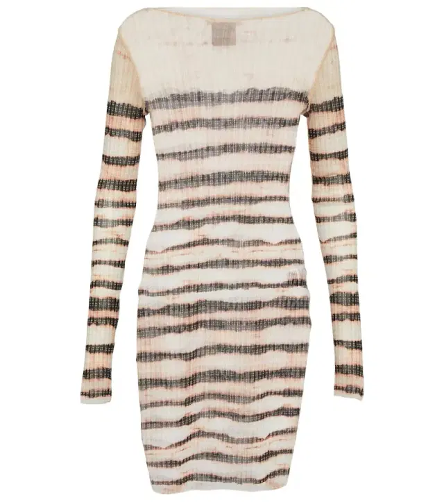 Jean Paul Gaultier x KNWLS striped minidress