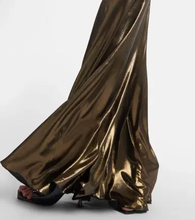 BLUMARINE Cutout ruched metallic gown | Thumbnail 3