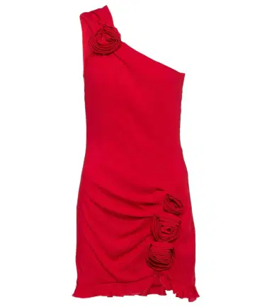 BLUMARINE Floral-appliqué crêpe minidress | Thumbnail 1