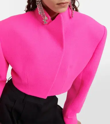 Alexandre Vauthier Cropped wool jacket | Thumbnail 2 Alexandre Vauthier Cropped wool jacket | Thumbnail 2