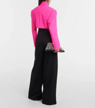 Alexandre Vauthier Cropped wool jacket | Thumbnail 3 Alexandre Vauthier Cropped wool jacket | Thumbnail 3