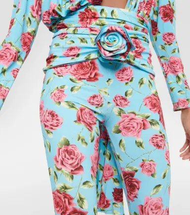 Magda Butrym Floral-appliqué printed leggings | Thumbnail 2