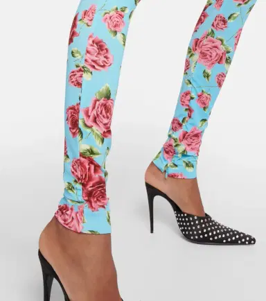 Magda Butrym Floral-appliqué printed leggings | Thumbnail 3