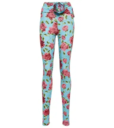 Magda Butrym Floral-appliqué printed leggings | Thumbnail 1