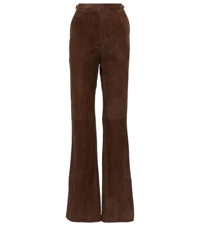 Gabriela Hearst Vesta high-rise suede flared pants