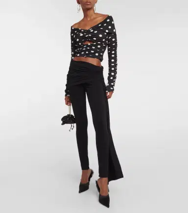Magda Butrym Low-rise jersey leggings | Thumbnail 3