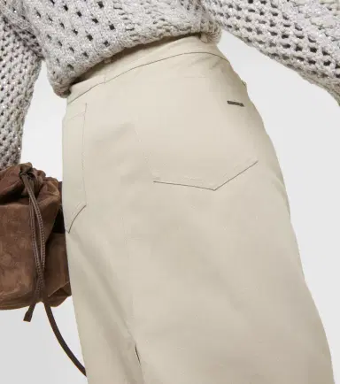 Brunello Cucinelli Denim midi skirt | Thumbnail 2