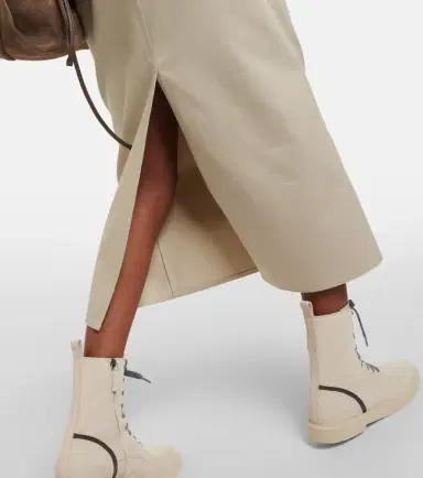 Brunello Cucinelli Denim midi skirt | Thumbnail 3