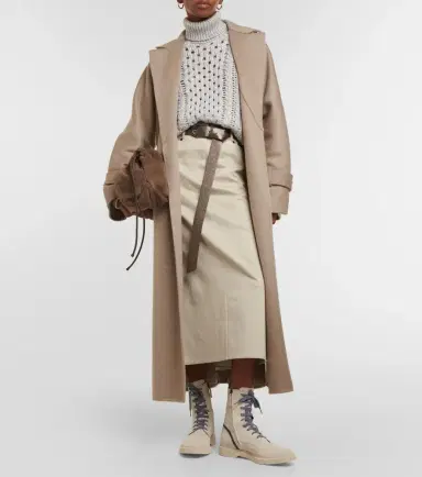 Brunello Cucinelli Denim midi skirt | Thumbnail 5