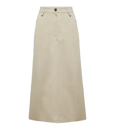 Brunello Cucinelli Denim midi skirt | Thumbnail 1