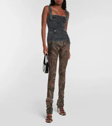 BLUMARINE Printed low-rise skinny pants | Thumbnail 2