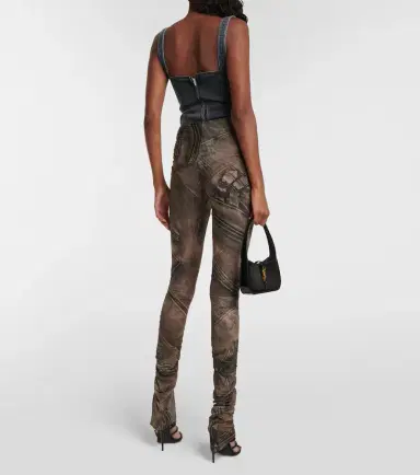 BLUMARINE Printed low-rise skinny pants | Thumbnail 3