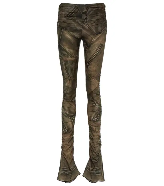 BLUMARINE Printed low-rise skinny pants