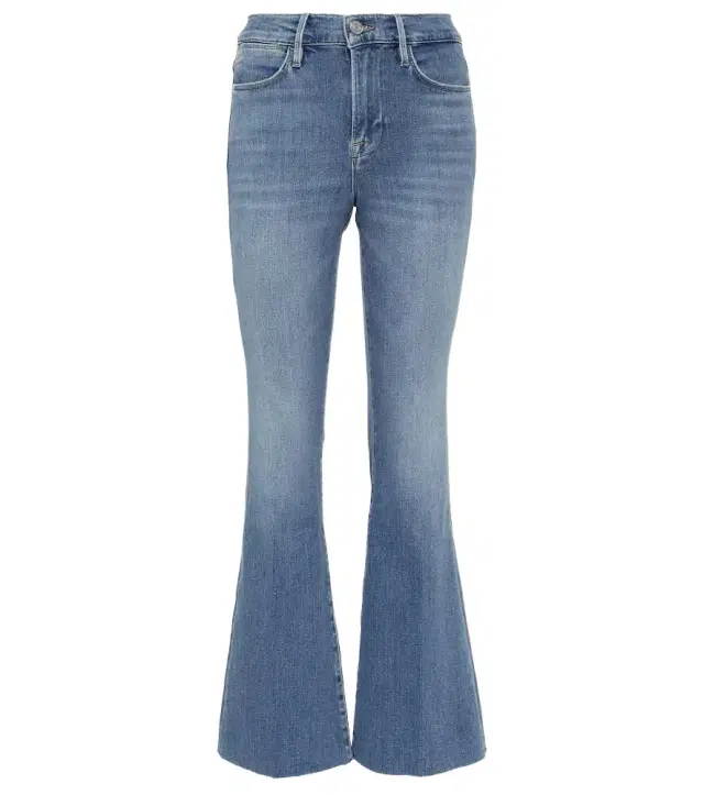 Frame Le Easy Flare Raw Fray flared jeans