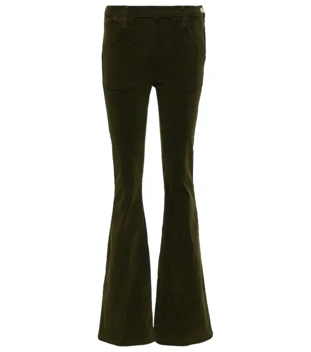 Frame Le Slim Palazzo high-rise corduroy flared pants