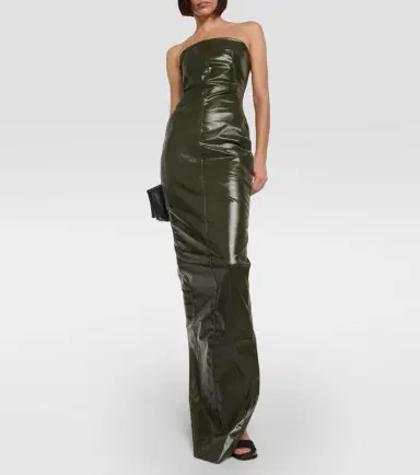 Rick Owens Strapless denim gown | Thumbnail 3