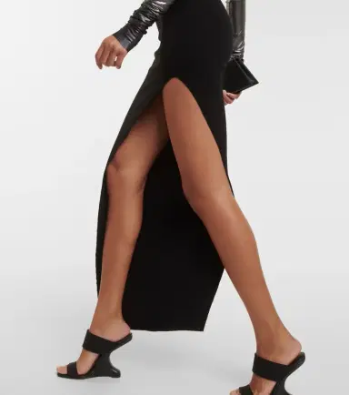 Rick Owens Asymmetric maxi skirt | Thumbnail 3