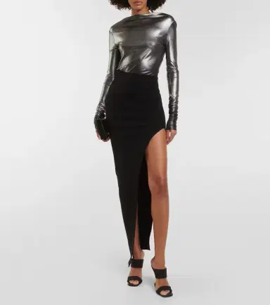 Rick Owens Asymmetric maxi skirt | Thumbnail 4