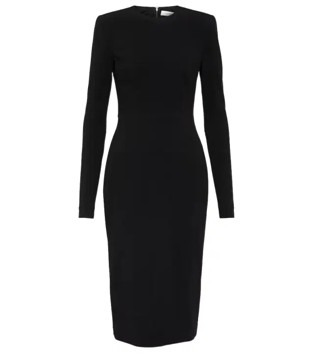 Victoria Beckham Wool crepe midi dress