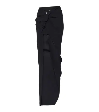 Rick Owens High-rise asymmetric maxi skirt | Thumbnail 1