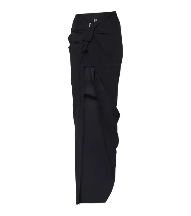 Rick Owens High-rise asymmetric maxi skirt