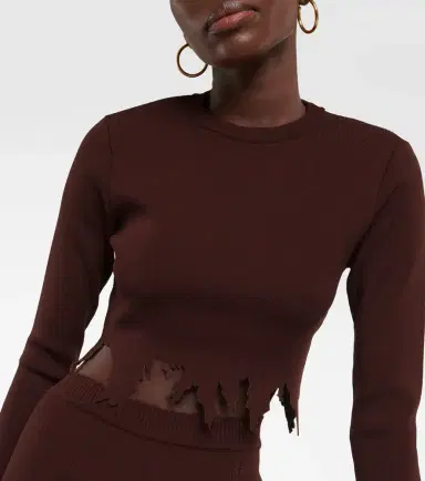 JW Anderson Distressed crop top | Thumbnail 6