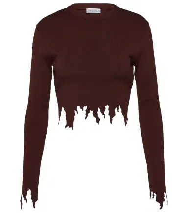 JW Anderson Distressed crop top | Thumbnail 1