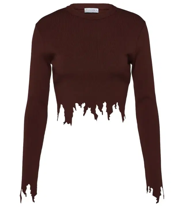 JW Anderson Distressed crop top
