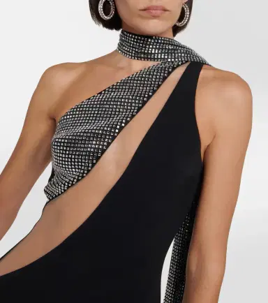 David Koma Crystal-embellished scarf gown | Thumbnail 4