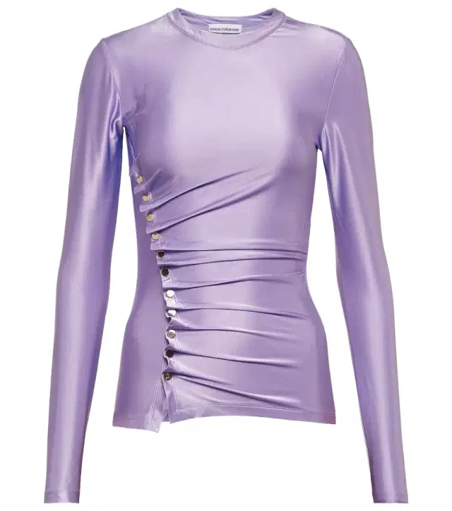 Rabanne Gathered satin top