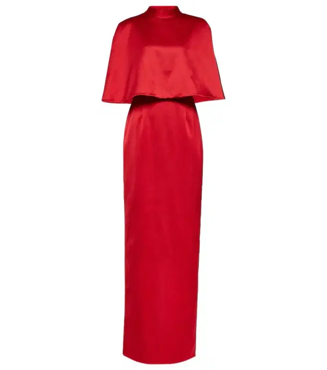 Carolina Herrera Caped satin gown