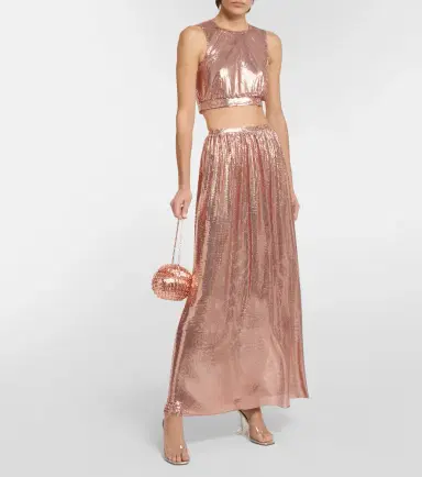 Rabanne Metallic mesh maxi skirt | Thumbnail 4