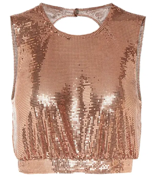 Rabanne Metallic mesh top