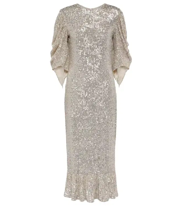 Roberta Einer Drama sequined midi dress