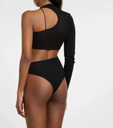 Roberta Einer Legato asymmetric cotton bodysuit | Thumbnail 2