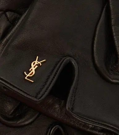 Saint Laurent Cassandre leather gloves | Thumbnail 2 Saint Laurent Cassandre leather gloves | Thumbnail 2