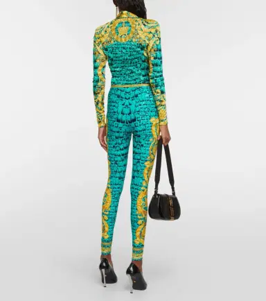 Versace Regalia Baroque jersey leggings | Thumbnail 3