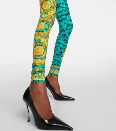 Versace Regalia Baroque jersey leggings | Thumbnail 4