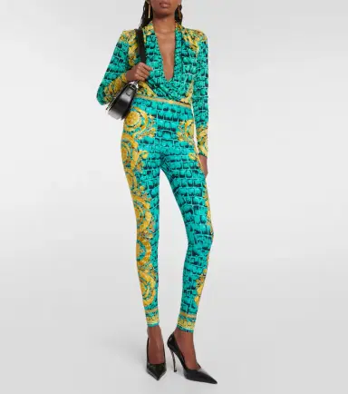 Versace Regalia Baroque jersey leggings | Thumbnail 5