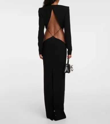 Mônot Mônot Cutout crêpe maxi dress | Thumbnail 4