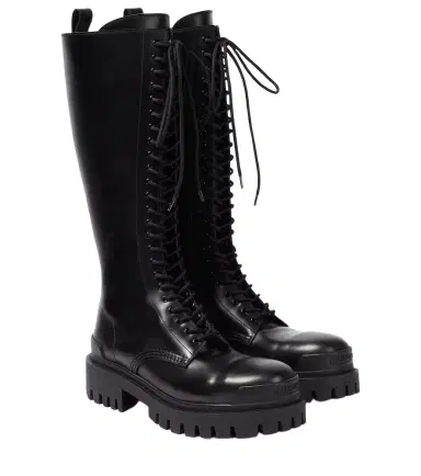 Balenciaga Strike leather lace-up boots | Thumbnail 1 Balenciaga Strike leather lace-up boots | Thumbnail 1