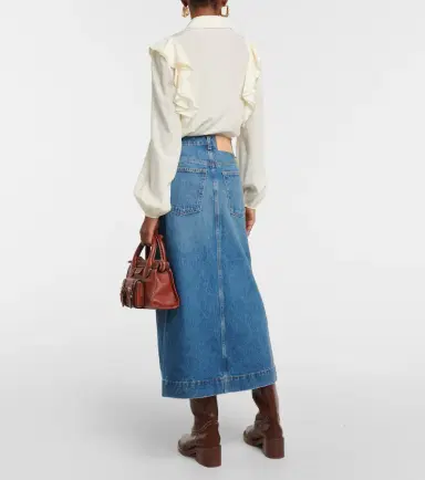Ulla Johnson Bea denim skirt | Thumbnail 2