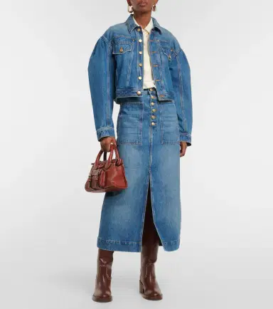 Ulla Johnson Bea denim skirt | Thumbnail 3