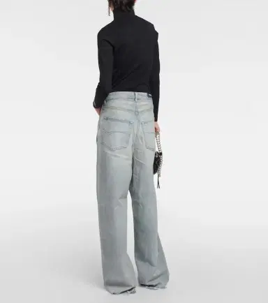 Balenciaga Mid-rise wide-leg jeans | Thumbnail 7