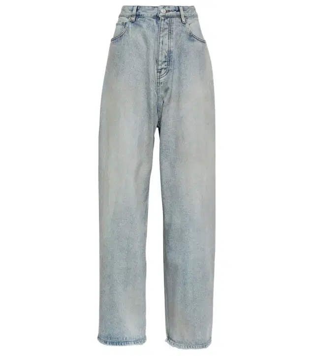 Mid-rise wide-leg jeans