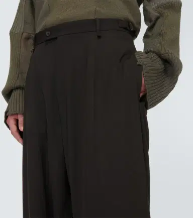 Balenciaga Skater tailored wool-blend wide-leg pants | Thumbnail 3