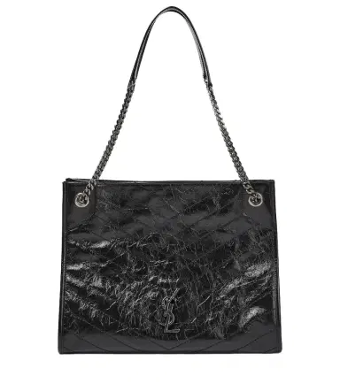 Saint Laurent Niki crinkled leather shopper | Thumbnail 1 Saint Laurent Niki crinkled leather shopper | Thumbnail 1